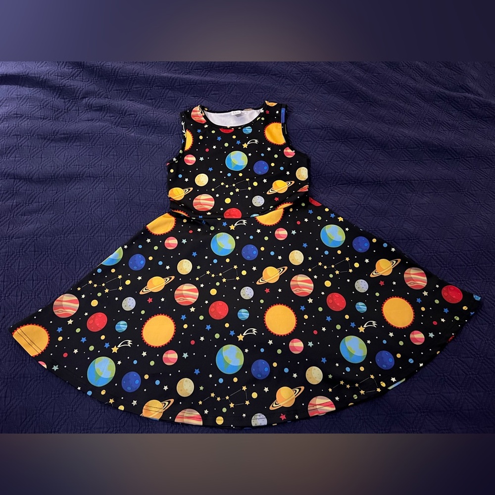 🪐 Space Kids Dress | Size Youth XL